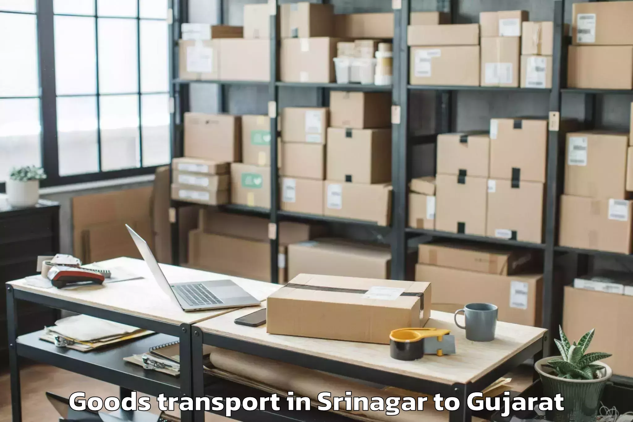 Srinagar to Savli Goods Transport Booking